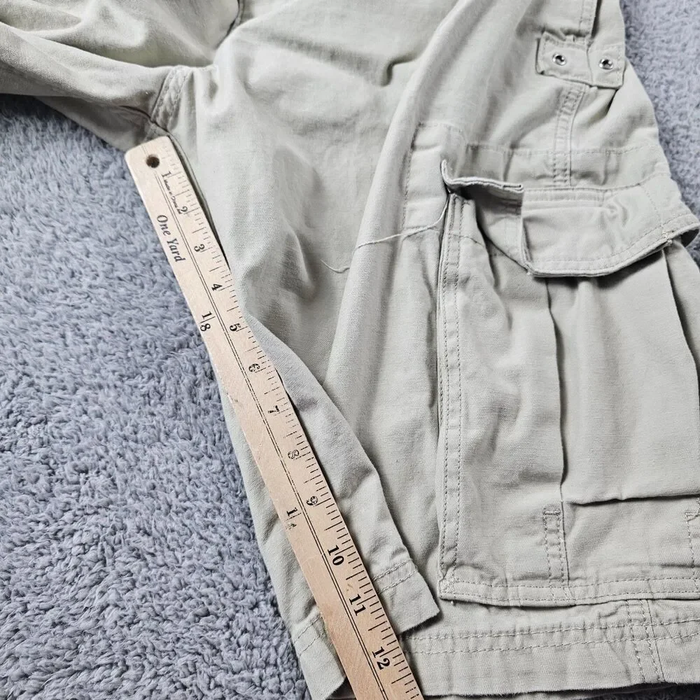 Levis Cargo Shorts Mens 34 Khaki Baggy Loose Y2K Skater Workwear Hike Casual